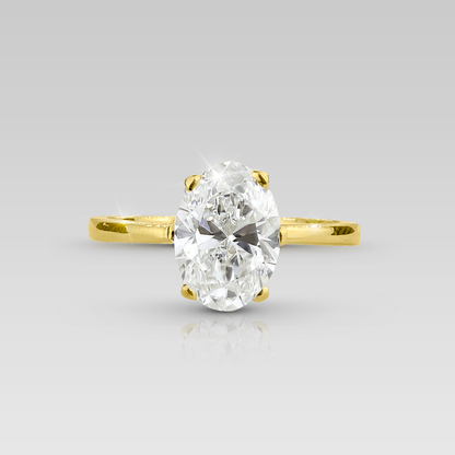 Anillo de Compromiso Solitario Adamant • Oval